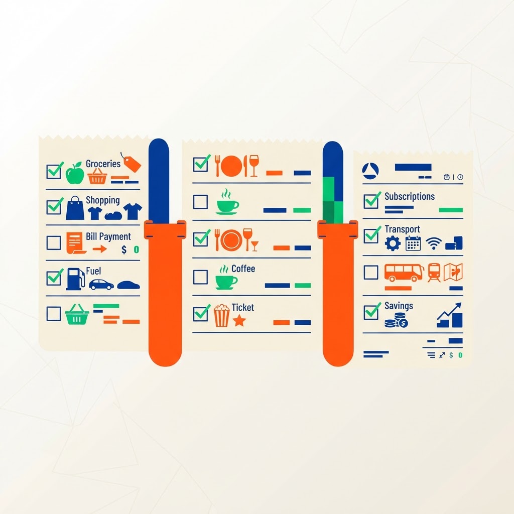 Receipt with line items, showing what goes into a website project